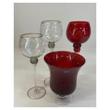 Glass Candle Holders