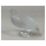 Lalique France Crystal Quail Figurine