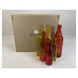Decorate Your Garden Glass Bottle Set / 12 pc