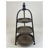 Metal & Wood 3 Tier Stand