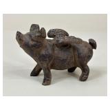 Cast Iron Flying Pig Figure