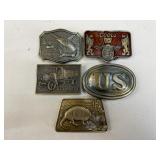 Brass Tone Belt Buckles/ 5