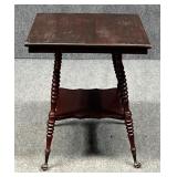 Glass Ball & Claw Foot Parlor Table