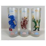 Libby Frosted Glassware Tumblers / 3 pc