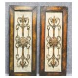 Pair of Metal Wall Panels