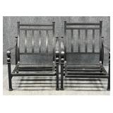 Pair of Metal Patio Chairs