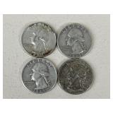 1962 & 1964 Quarters/ 4 pc