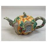 Fitz & Floyd Ceramic Pumpkin Tea Pot