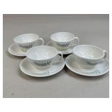 Fransican Cup & Saucers / 4 Sets