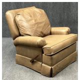 Norwalk Leather Swivel Rocker Recliner