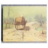 Original Oil On Canvas Signed Carini