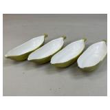 Ceramic Banana Split Dishes/ 4 pc