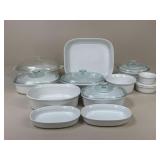 Corningware 'French White' Bakeware / 12 pc
