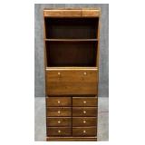 Bookcase / Cabinet with Drop Front Desk