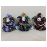 Mardi Gras Jester Dolls / 5 pc