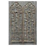 Pair of Painted Trellises