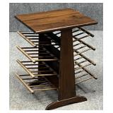 Mid Century Modern Wood Magazine Rack