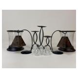 Candle Holder Assortment + Oil Lamps / 9 pc