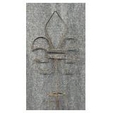 Fleur De Lis Metal Yard Decor