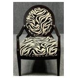 Zebra Print Arm Chair