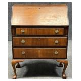 Secretary Style Desk w/Ball & Claw Feet