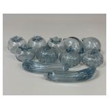 Glass Fruit / Vegetable Figurines - 11 pc