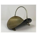 Brass-Tone Firewood Log Holder