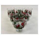 Libbey Christmas Lowball Glasses