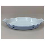 Vintage Holland 'Blue Tulip' Cast Iron Pan