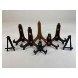 Wood Easels & Stands / 8 pc