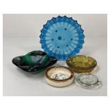 Ceramic & Glass Ashtray Assortment / 5 pc