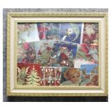 Vintage Framed Foil Christmas Cards