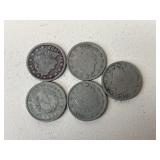 Liberty V Nickels/ 5 pc
