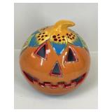 Blue Orange Talavera Pottery Pumpkin
