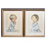 Vintage Charlot Byi Prints 2/PC