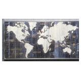 Glossy World Map Art