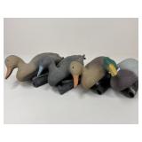 Flambeau Resin Decoy Ducks / 4 pc
