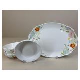 Dolly Stoneware Bowls & Platter