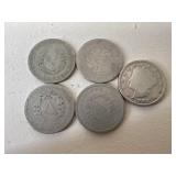 Liberty V Nickels/ 5 pc
