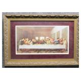 'Last Supper' Print- Custom Framed