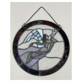Stained Glass Angel & Dove Panel