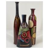Ceramic Vases / 3 pc