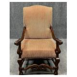 Mayo Furniture Carved Wood Arm Chair