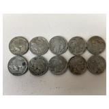 Buffalo Nickels/ 10pc