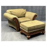 Overstuffed Chair w / Ottoman