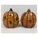 Pair of Ceramic Pumpkins