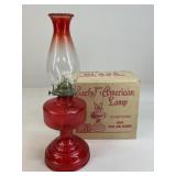 Glass Oil Lamp NIB