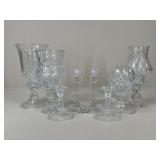 Crystal Candle Holders / 8 pc
