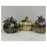 Ceramic & Metal Pumpkins