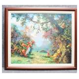 'Pooh Afternoon Nap' S/N Giclee on Canvas